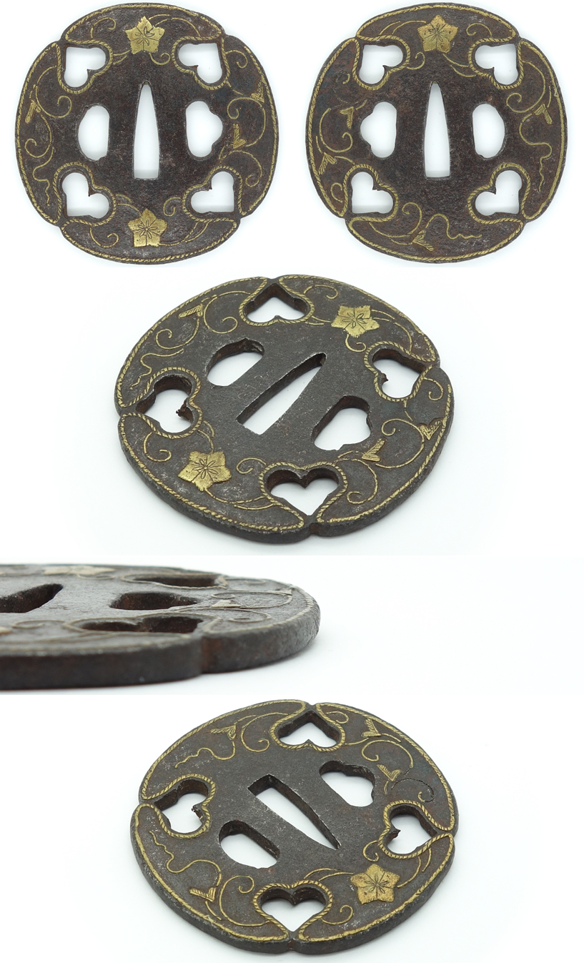 Japan - Heianjō-zōgan Daishō Tsuba by Yoshiro