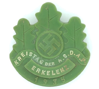 NSDAP Erkelenz Council Meeting Badge 1935